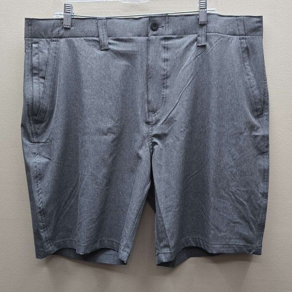 Denali NWT Men's 4-Way Stretch Hybrid Flat Front Walk Shorts Heather Gray SZ 40